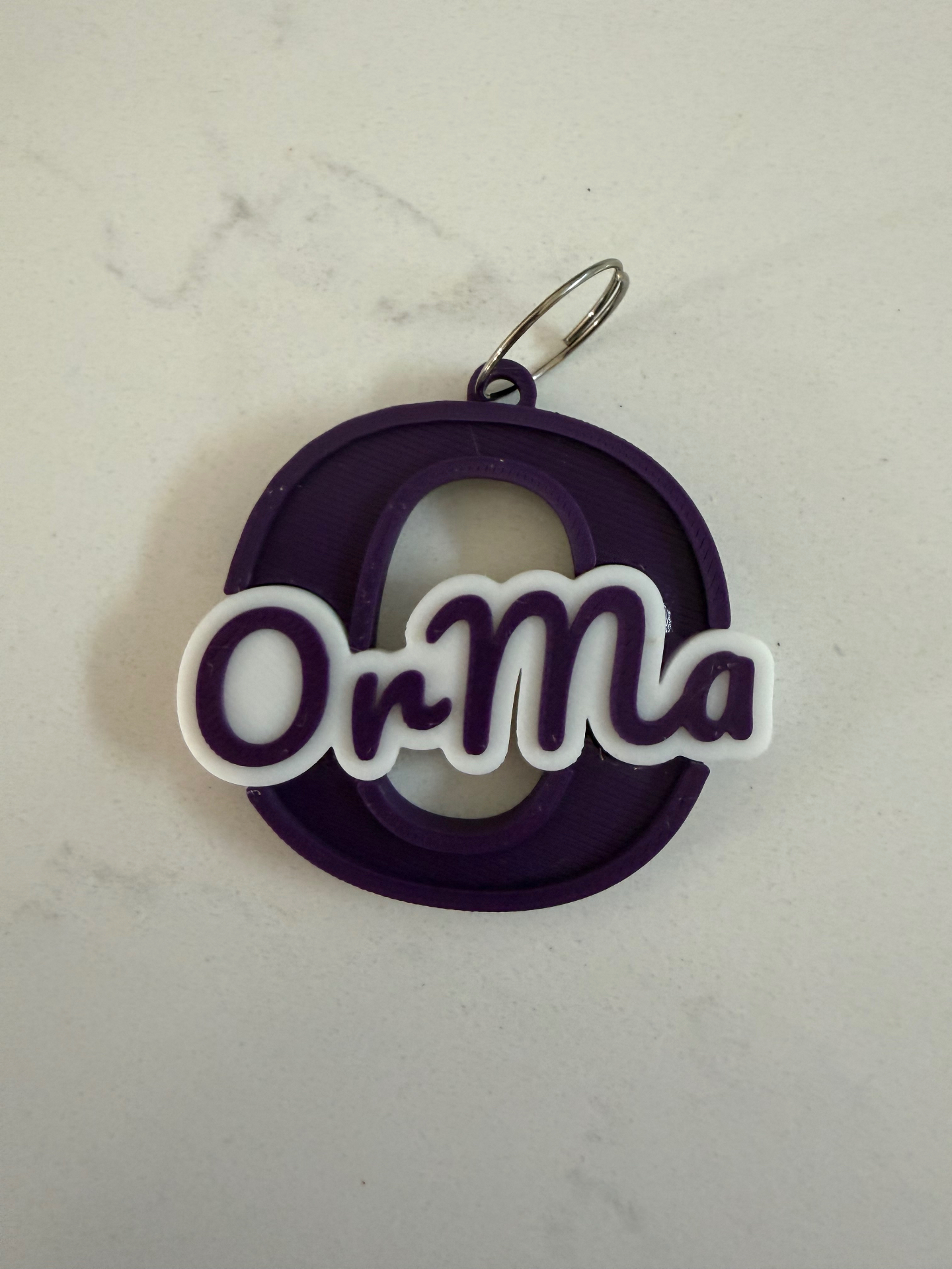 Personalised Keyring with First Letter